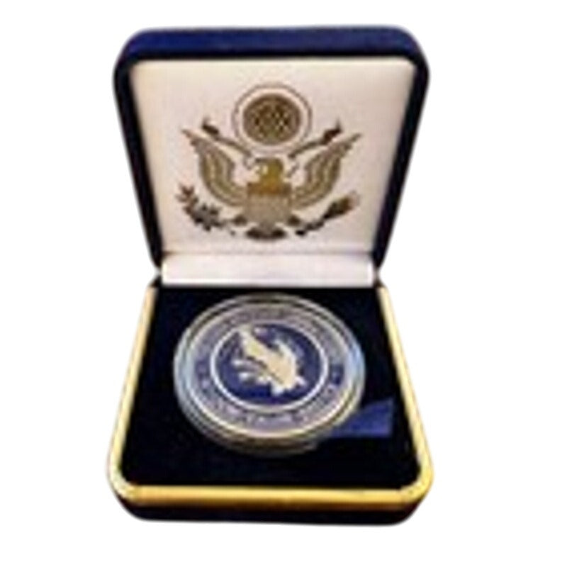 Department of Energy (DOE) Challenge Coin With Blue Velvet Case. Fast Shipping!