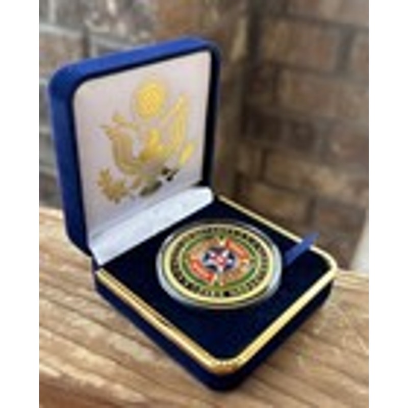 Department of Energy (DOE) Challenge Coin With Blue Velvet Case. Fast Shipping!