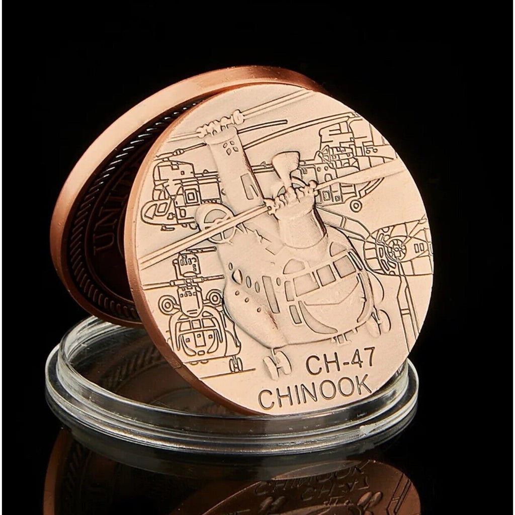 ARMY CH-47 CHINOOK MILITARY LOGO with Credential coin holder wallet