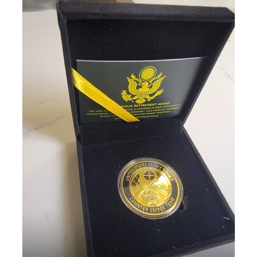 US Marine Corps "Semper Fidelis" Battle of Iwo Jima Military w/ Retirement Award