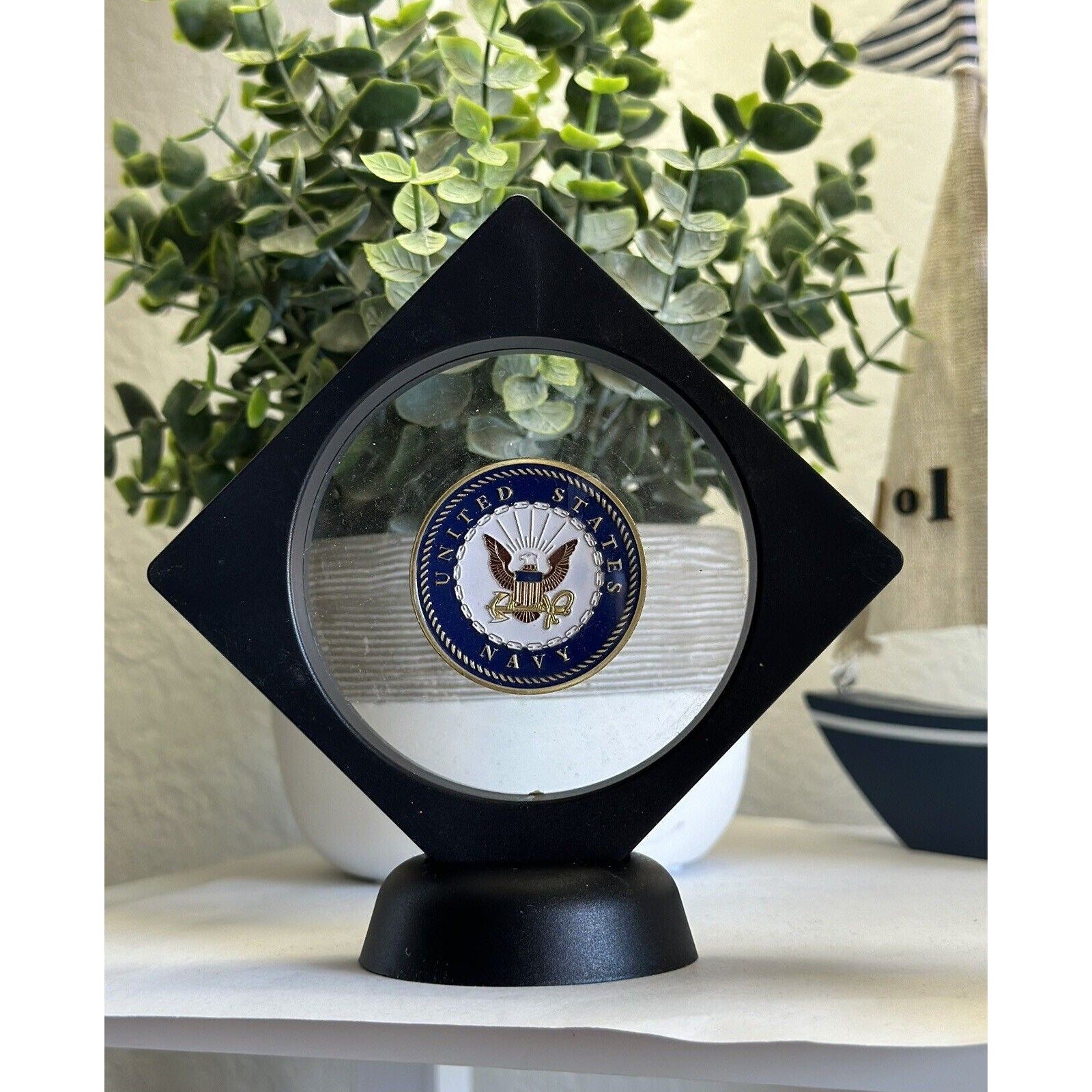 NAVAL BASE CORONADO (NBC) NORTH ISLAND CA CHALLENGE COIN With 3D Display Case