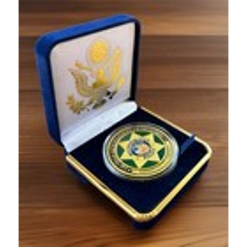 Department of Energy (DOE) Challenge Coin With Blue Velvet Case. Fast Shipping!