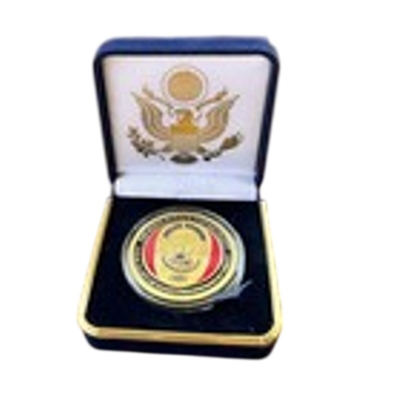 Department of Energy (DOE) Challenge Coin With Blue Velvet Case. Fast Shipping!