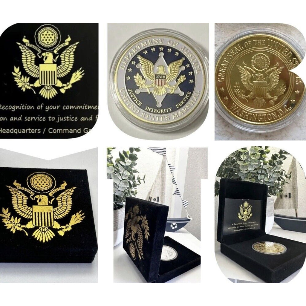 DOJ Department of Justice United States Marshal Agent Challenge Coin USA