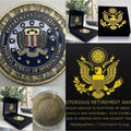 FBI Ultra Rare ILAF Department of Justice FBI Coin W/ Retirement Award
