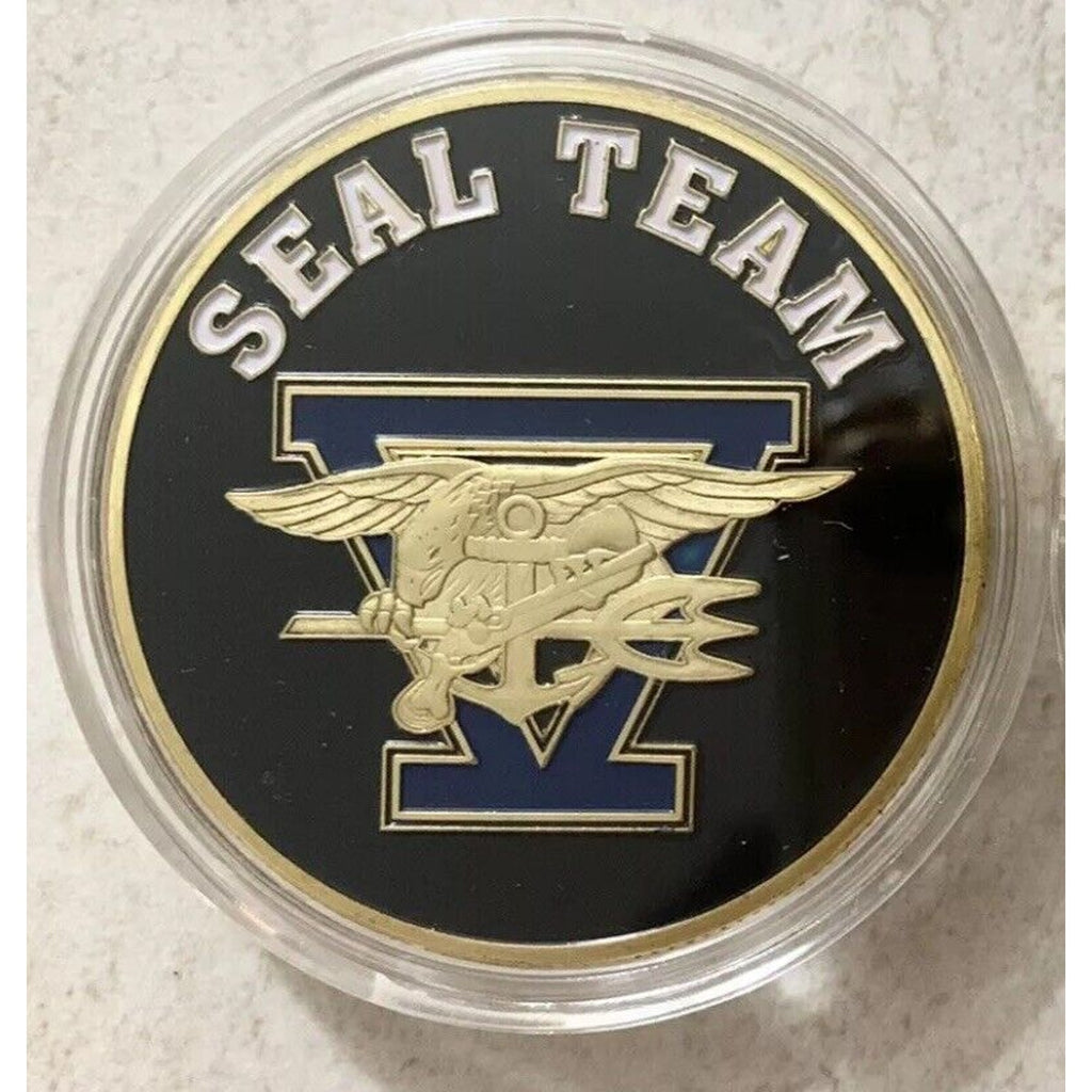 US Navy SEAL Team Five 5 Naval Special Warfare Command Presidential Gift Box