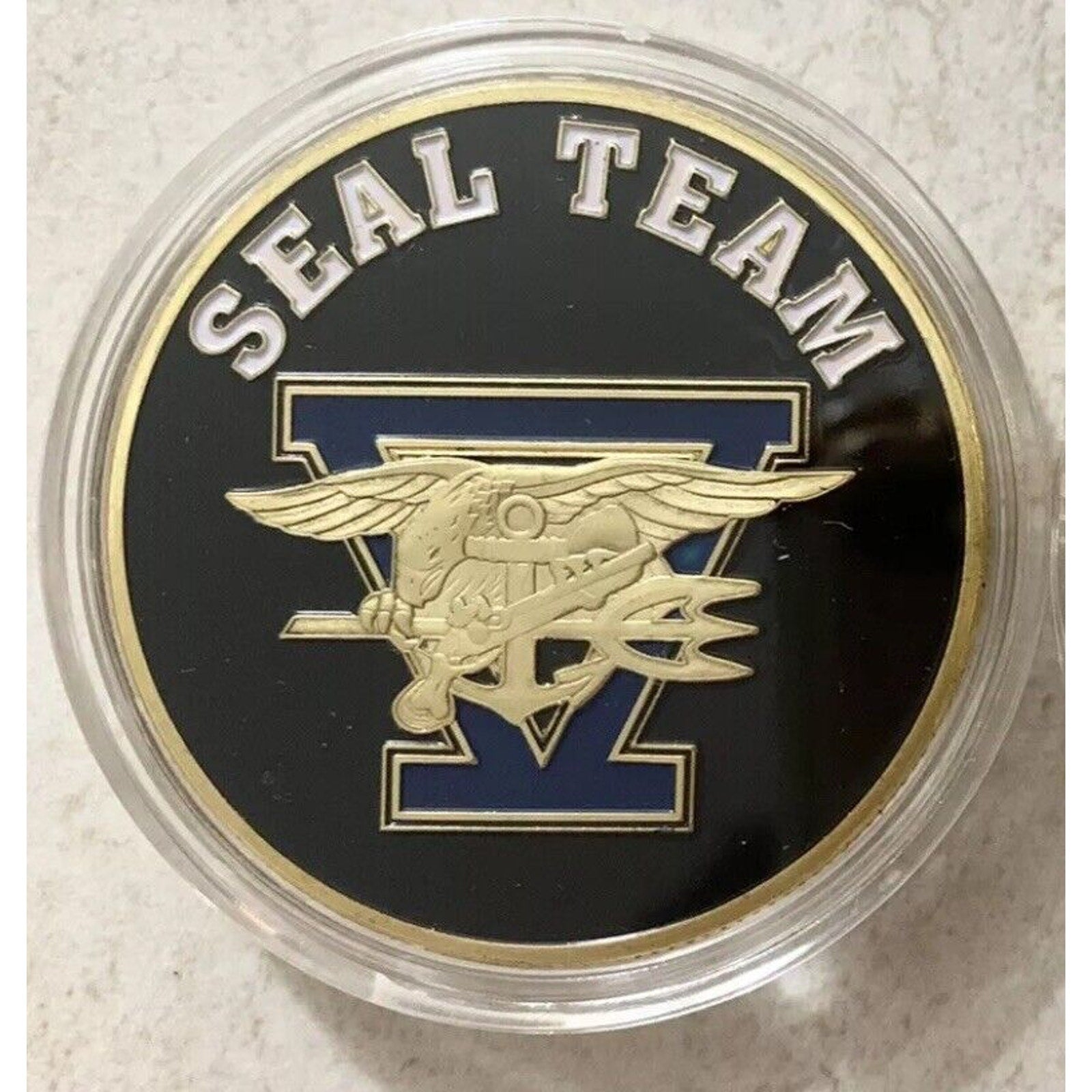 US Navy SEAL Team Five 5 Naval Special Warfare Command Presidential Gift Box
