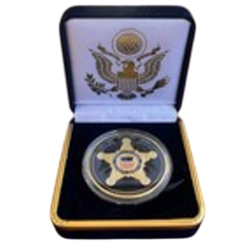 Department of Energy (DOE) Challenge Coin With Blue Velvet Case. Fast Shipping!