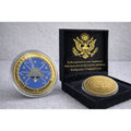 US NAVY - USS DWIGHT D. EISENHOWER - CVN-69 Challenge Coin w/ Achievement Award