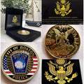 CITY OF BOSTON POLICE DEPT Challenge Coin With Retirement Award