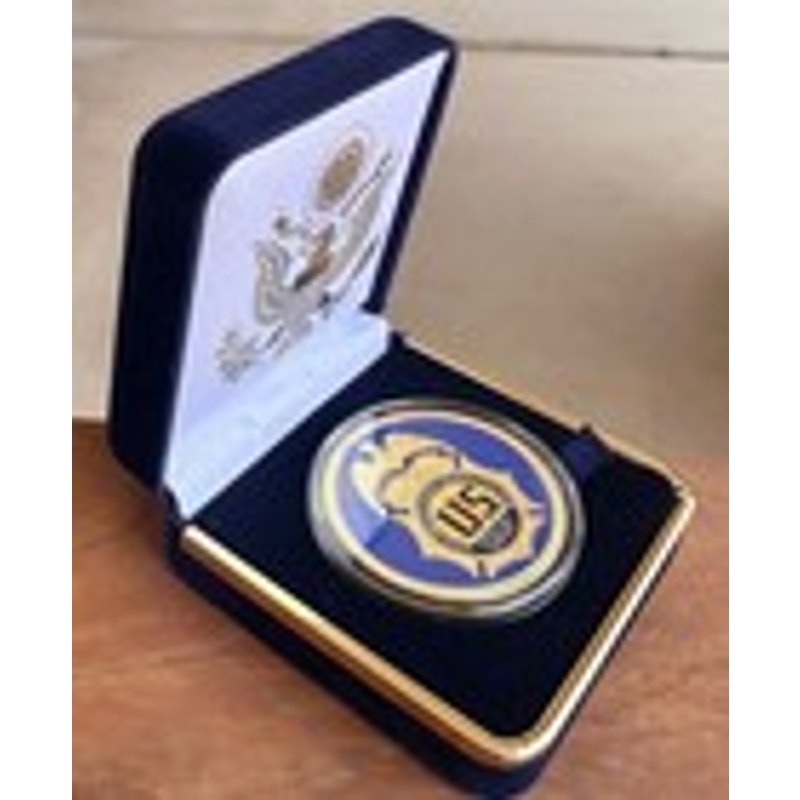 Department of Energy (DOE) Challenge Coin With Blue Velvet Case. Fast Shipping!