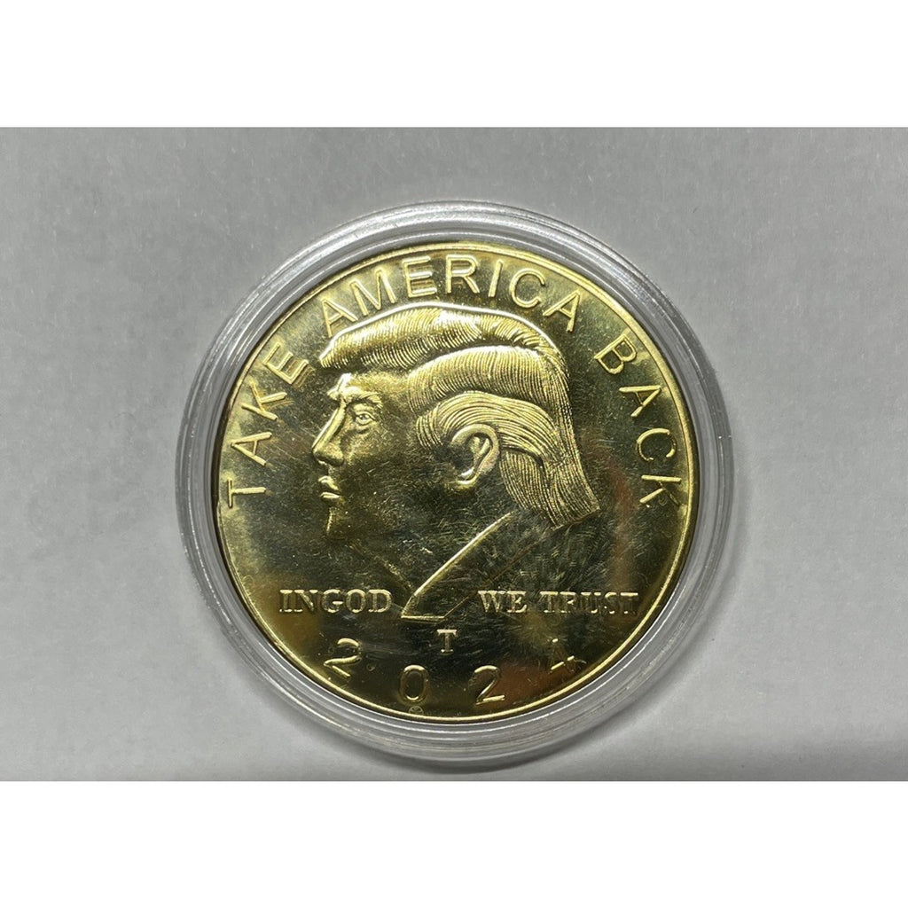 2024 President Donald Trump Commemorative Coin Take America Back Metal Coin Gold