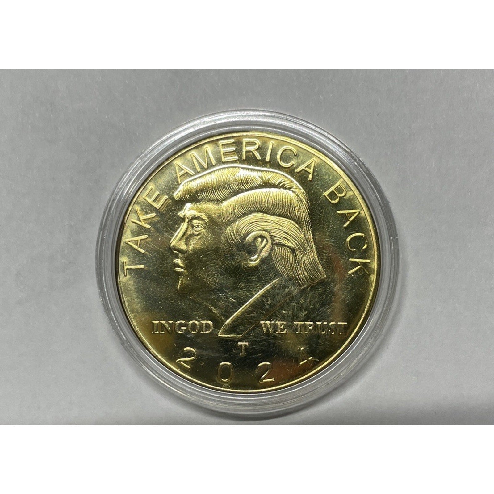 2024 President Donald Trump Commemorative Coin Take America Back Metal Coin Gold