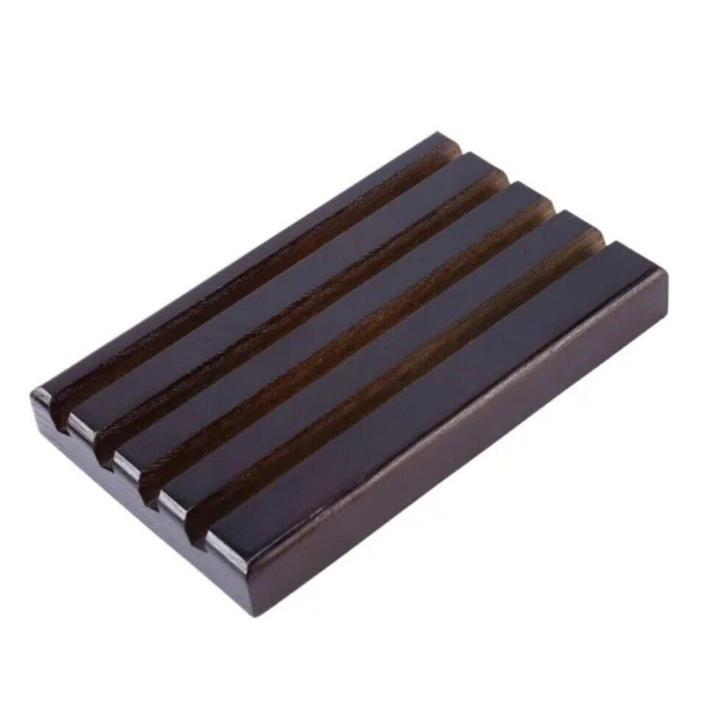 Display Stand Rack Coin Holder 4-Row Torched Wood Challenge Corr