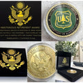 United States Forest Service Challenge Coin With Retirement Award