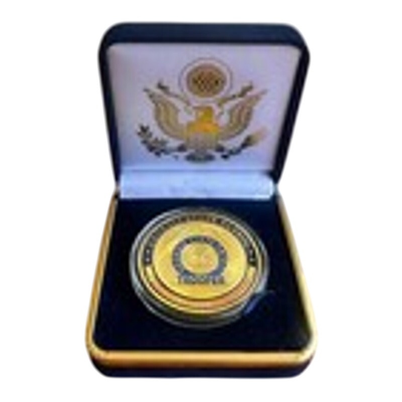 Department of Energy (DOE) Challenge Coin With Blue Velvet Case. Fast Shipping!