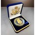 Department of Energy (DOE) Challenge Coin With Blue Velvet Case. Fast Shipping!