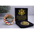US NAVY - USS ENTERPRISE CVN-65 Challenge Coin USA w/ Retirement Award