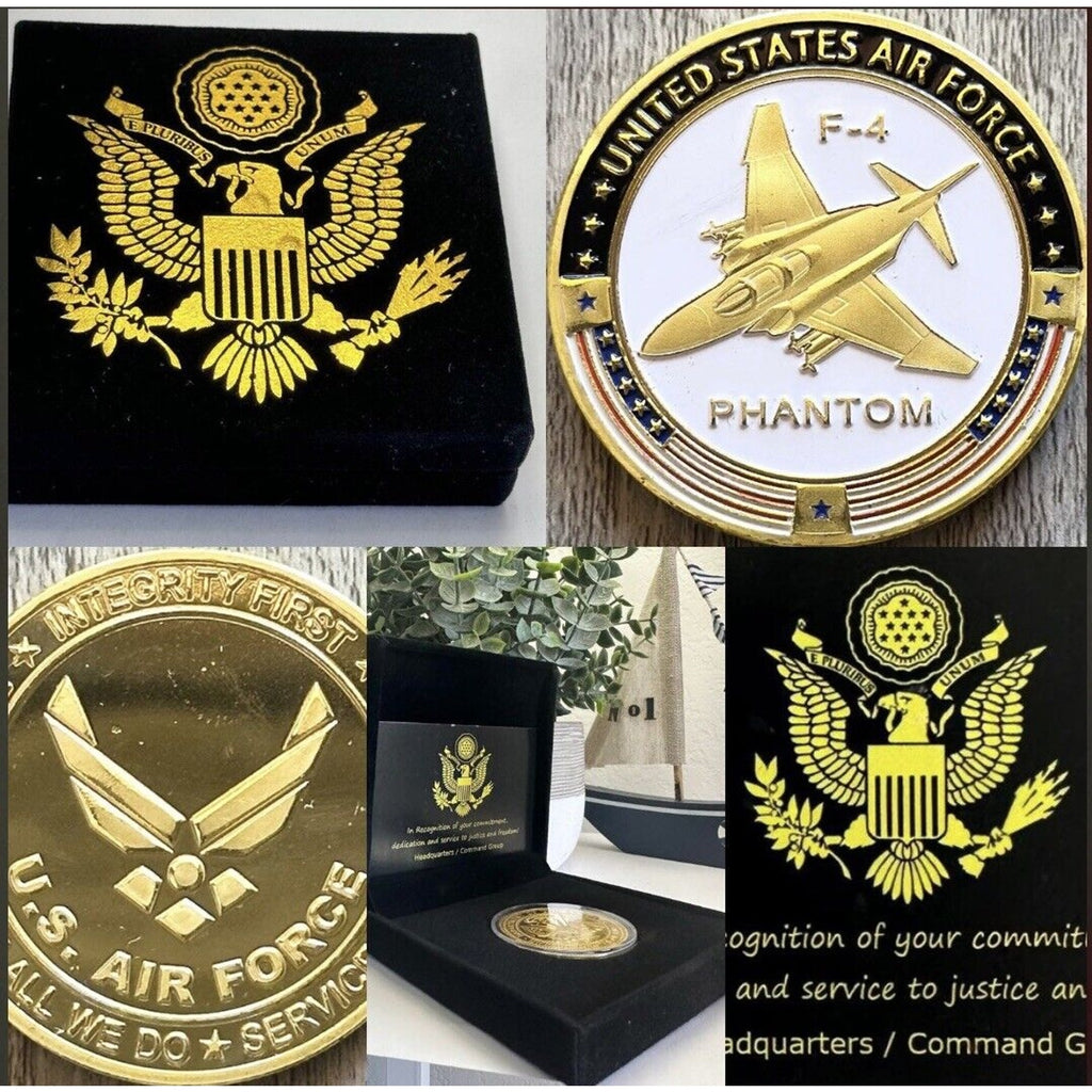 U S AIR FORCE F-4 PHANTOM Challenge Coin USA F