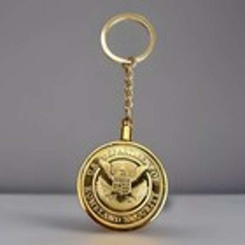 US SECRET SERVICE Department Of Home land Security Challenge Coin Keychain