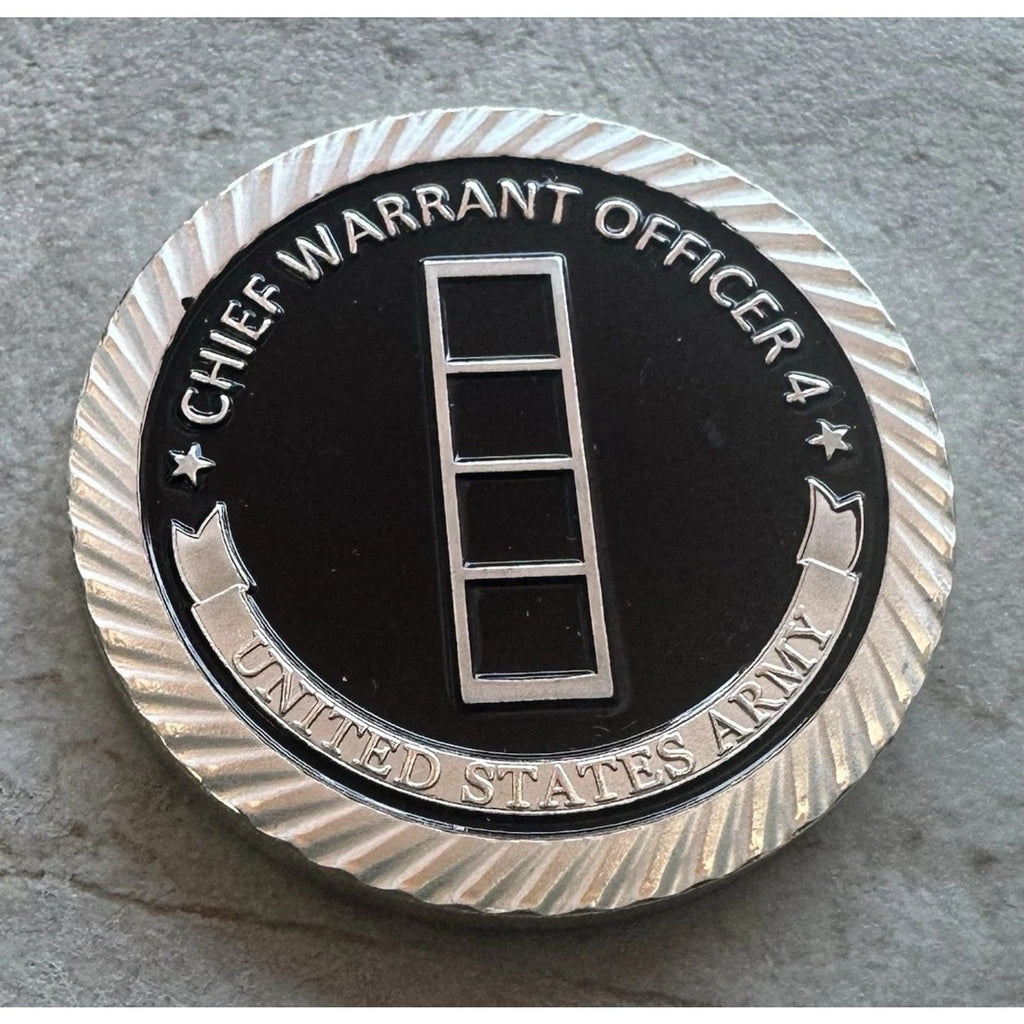 ARMY CHIEF WARRANT OFFICER 4 CHALLENGE COIN KEYCHAIN. Fast Shipping! USA