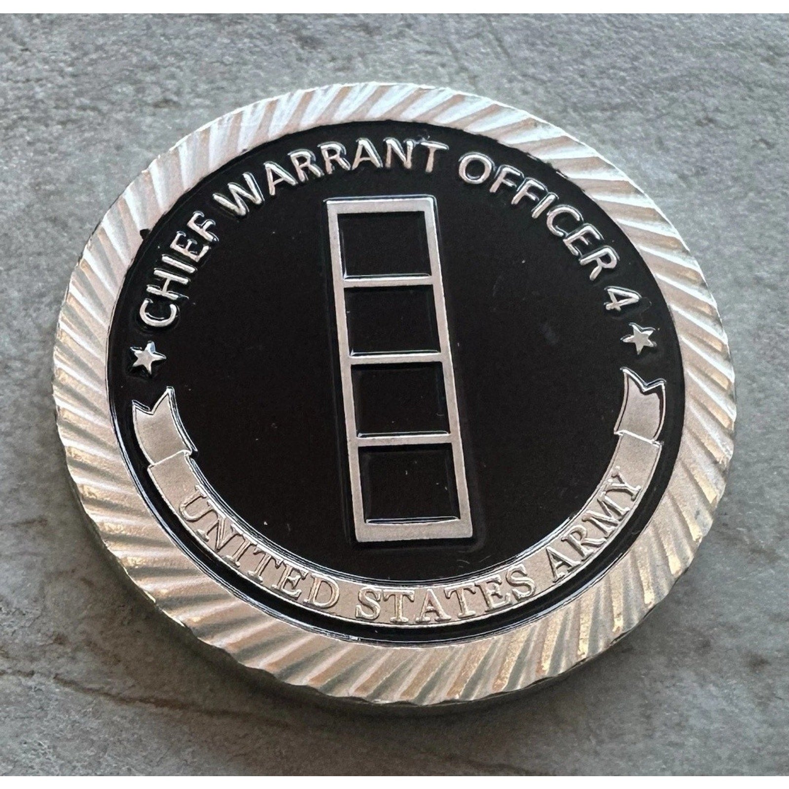 ARMY CHIEF WARRANT OFFICER 4 CHALLENGE COIN KEYCHAIN. Fast Shipping! USA