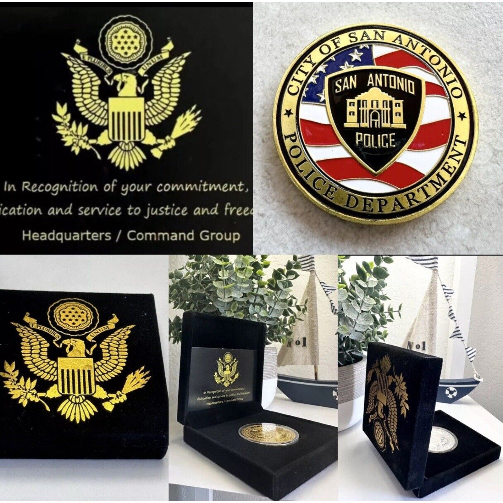 City of San Antonio Police Office Dept Challenge Coin