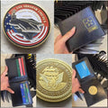 US NAVY USS ABRAHAM LINCOLN CVN-72 With Coin Holder Wallet