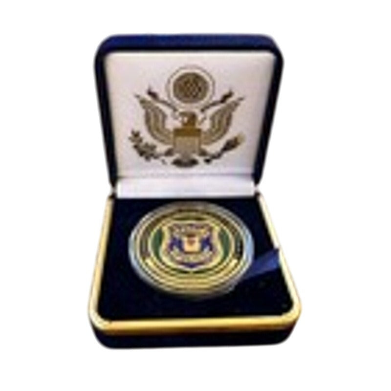 Department of Energy (DOE) Challenge Coin With Blue Velvet Case. Fast Shipping!