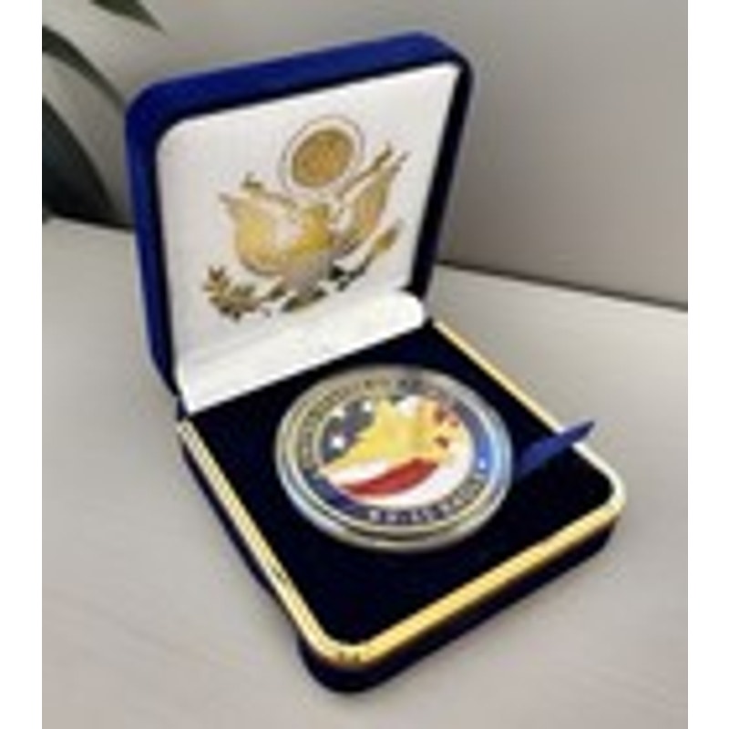 Department of Energy (DOE) Challenge Coin With Blue Velvet Case. Fast Shipping!