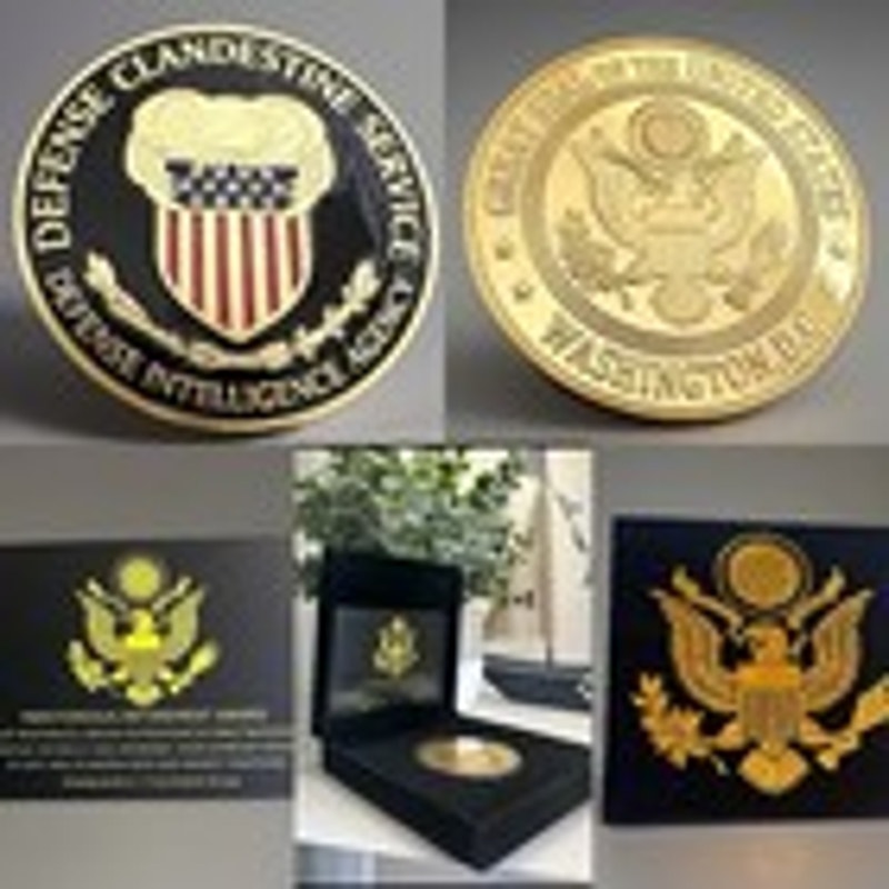 U S *DEFENSE CLANDESTINE SERVICE DCS (DIA) Challenge Coin Retirement Award