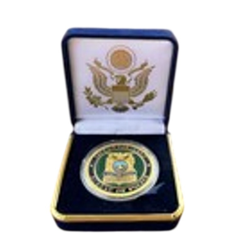 Department of Energy (DOE) Challenge Coin With Blue Velvet Case. Fast Shipping!