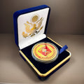 BOSTON Fire Dept. Challenge Coin With Blue Velvet Case. Fast Shipping!