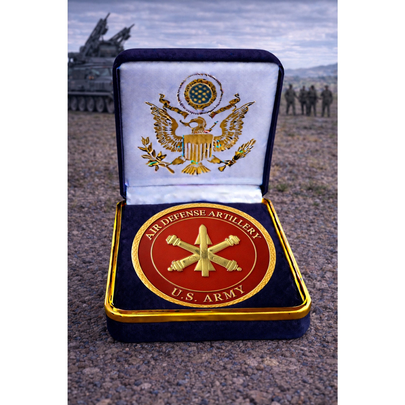 U.S. Army Air Defense Artillery Combat (ADA) Challenge Coin ·FAST SHIPPING·