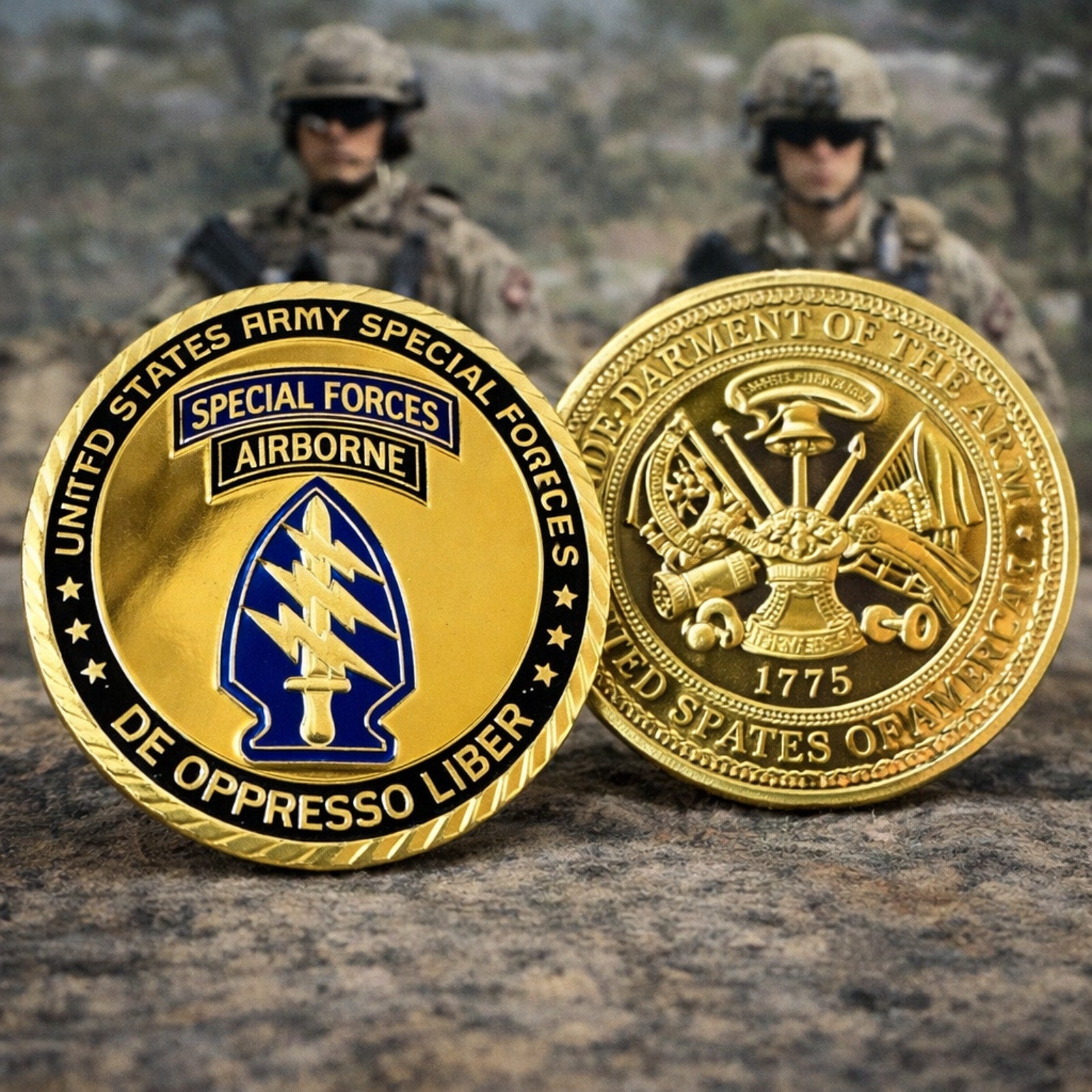 U.S. Army Special Forces Airborne Challenge Coin ·FAST SHIPPING· ·NEW·