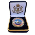 Department of Energy (DOE) Challenge Coin With Blue Velvet Case. Fast Shipping!