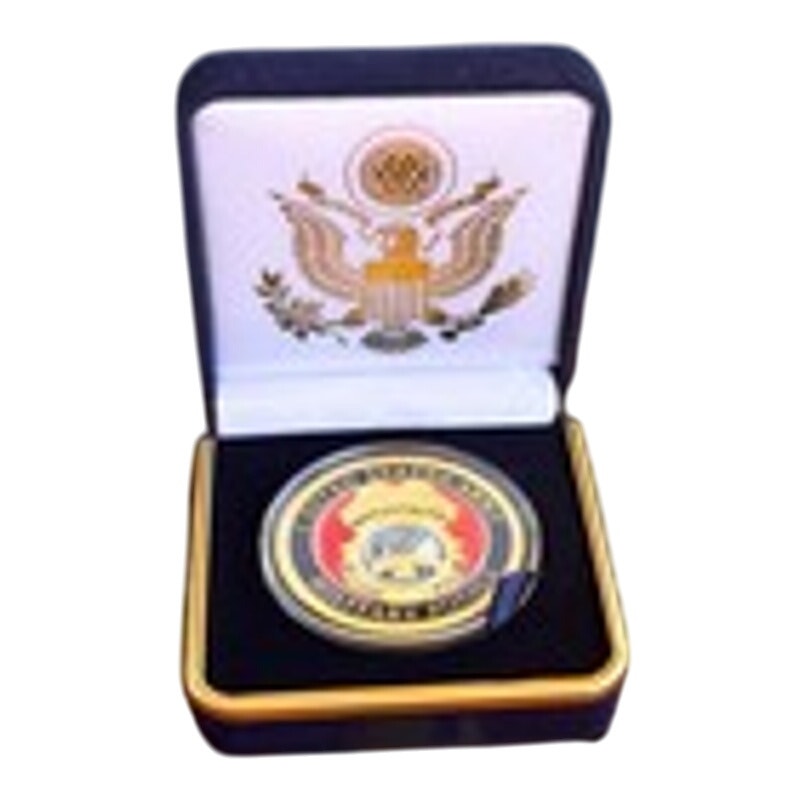 Department of Energy (DOE) Challenge Coin With Blue Velvet Case. Fast Shipping!