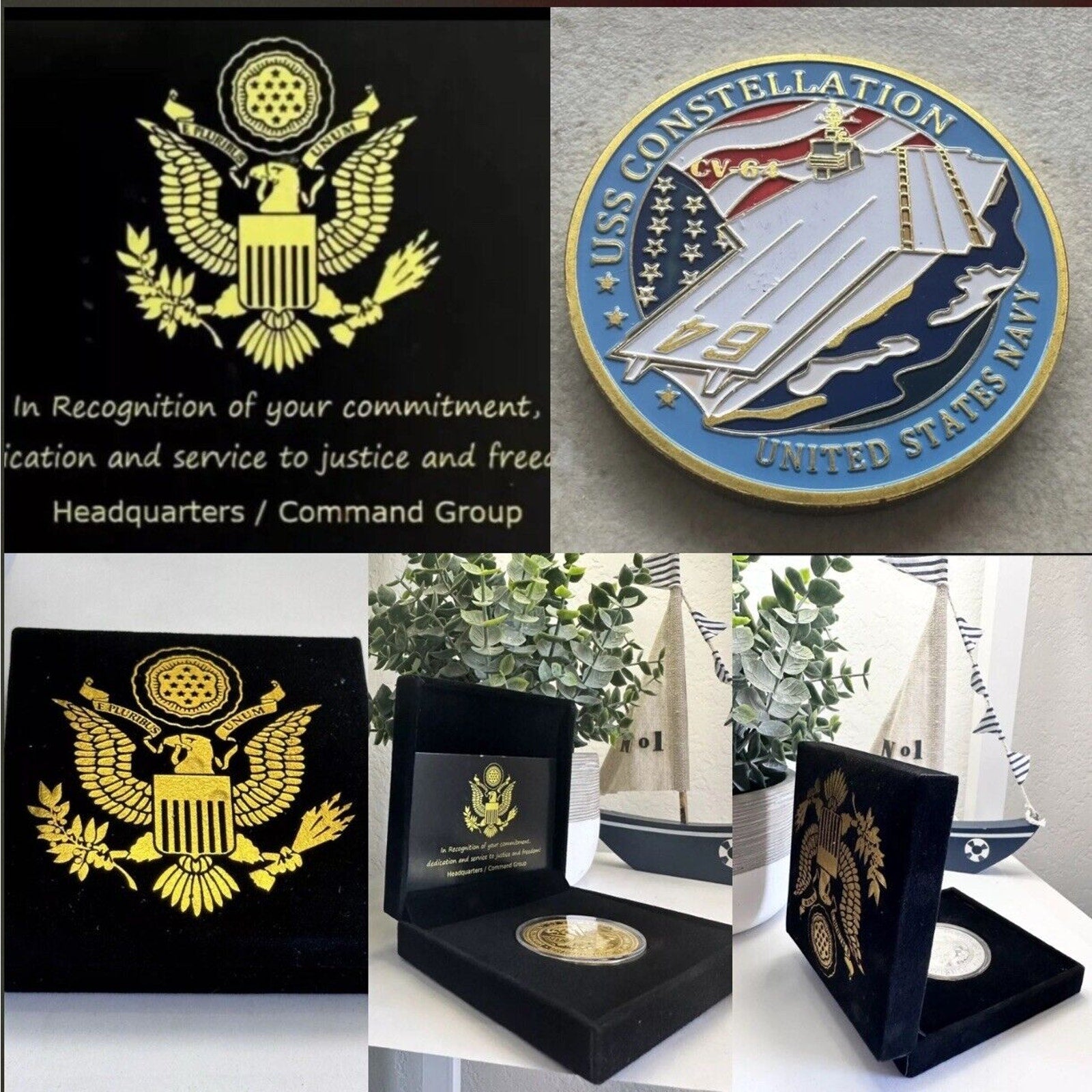 US NAVY USS CONSTELLATION CV-64 Challenge Coin USN
