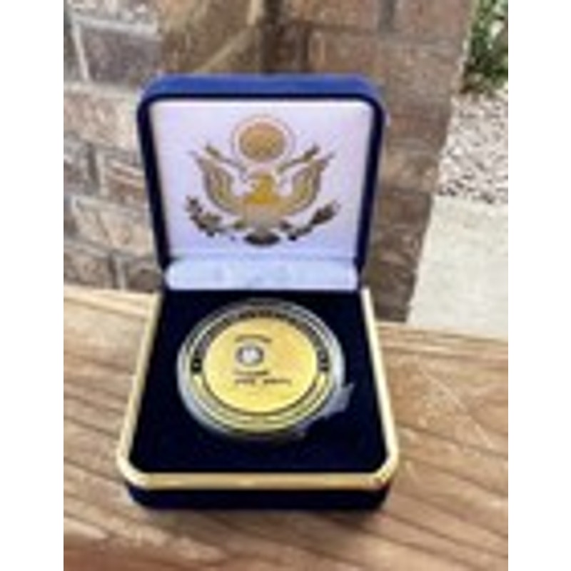 Department of Energy (DOE) Challenge Coin With Blue Velvet Case. Fast Shipping!