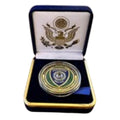 Department of Energy (DOE) Challenge Coin With Blue Velvet Case. Fast Shipping!