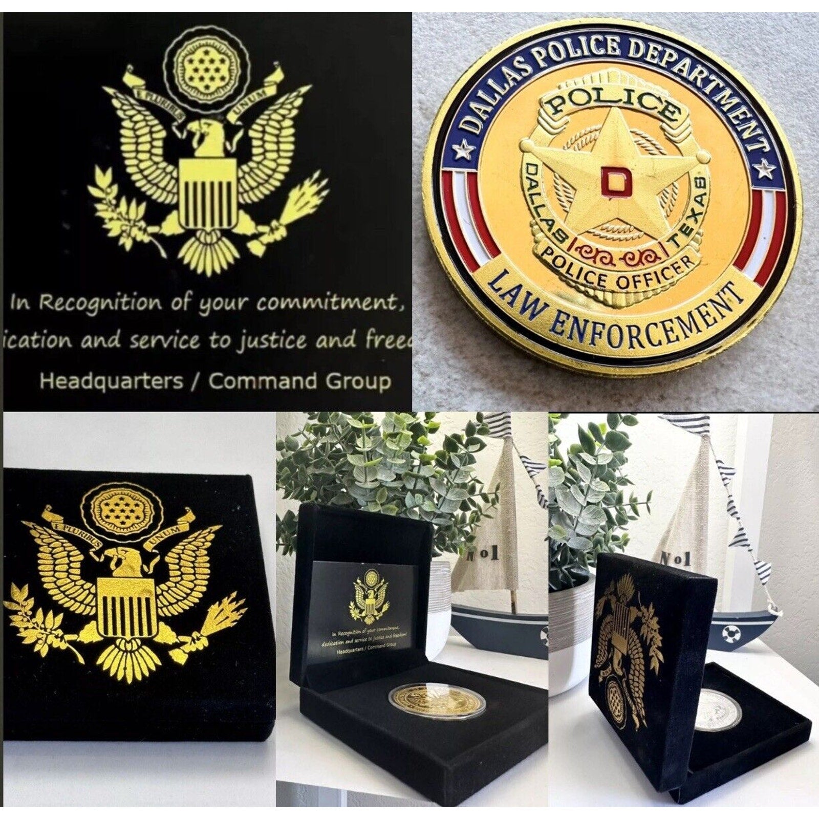 DALLAS TEXAS POLICE Office DEPARTMENT Challenge Coin