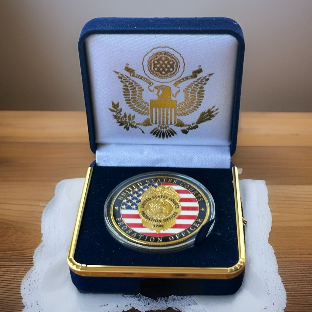 Department of Energy (DOE) Challenge Coin With Blue Velvet Case. Fast Shipping!