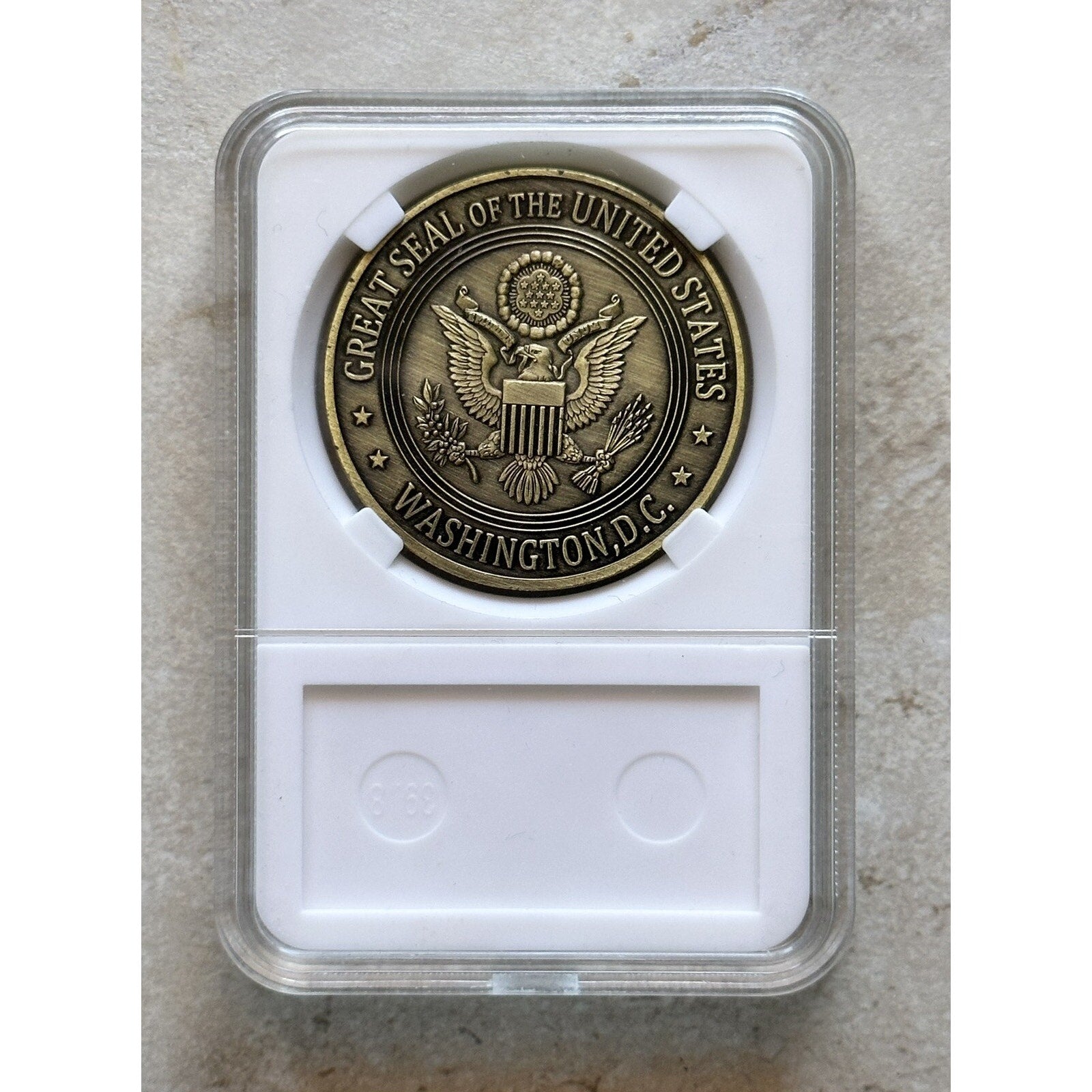 FBI Challenge Coin Federal Bureau Of Investigation United States DOJ-With Gift B
