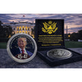 United States 47th President Challenge Coin Donald Trump w/ Retirement Award