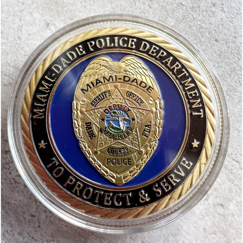 MIAMI-DADE Police Dept. Bad Boys Challenge Coin