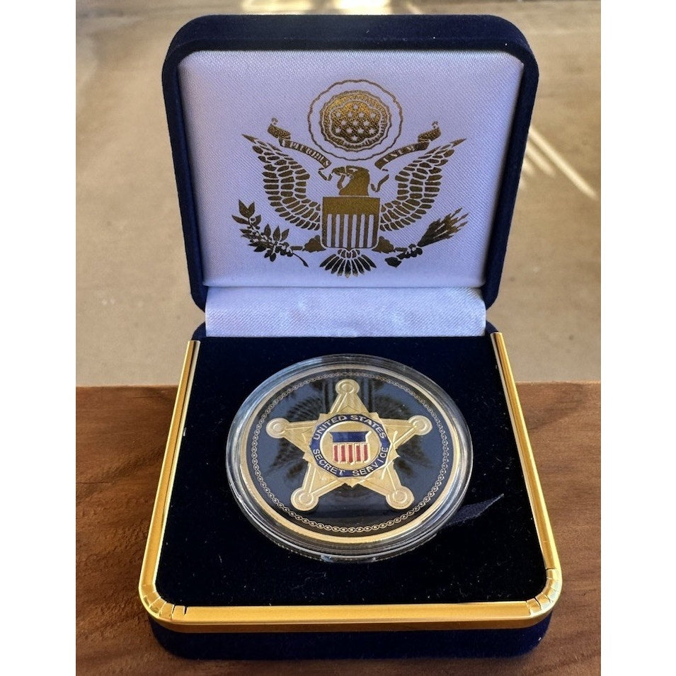 U S Secret Service Coin USSS Seal Of The US President Challenge Coin With Case