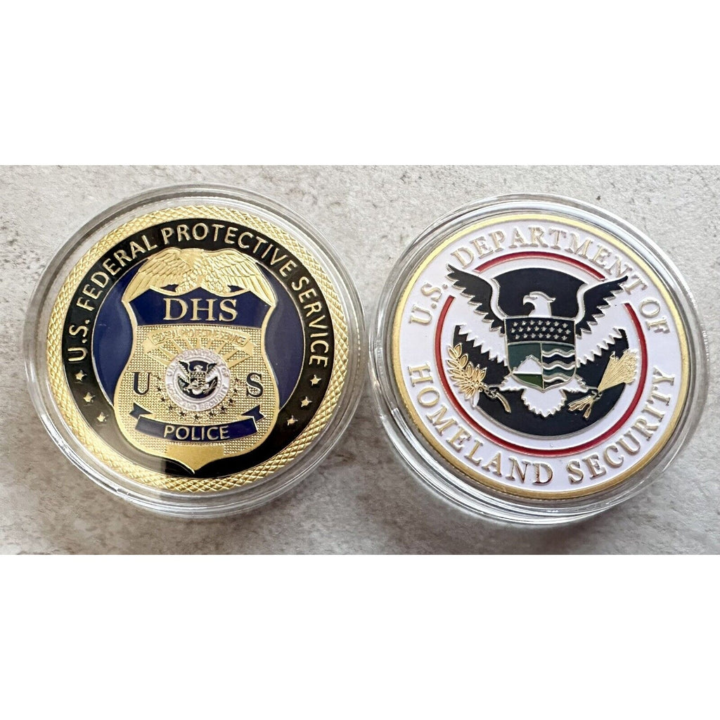 FPS Agent Federal Protective Service Police Dept of Home land Security Coin