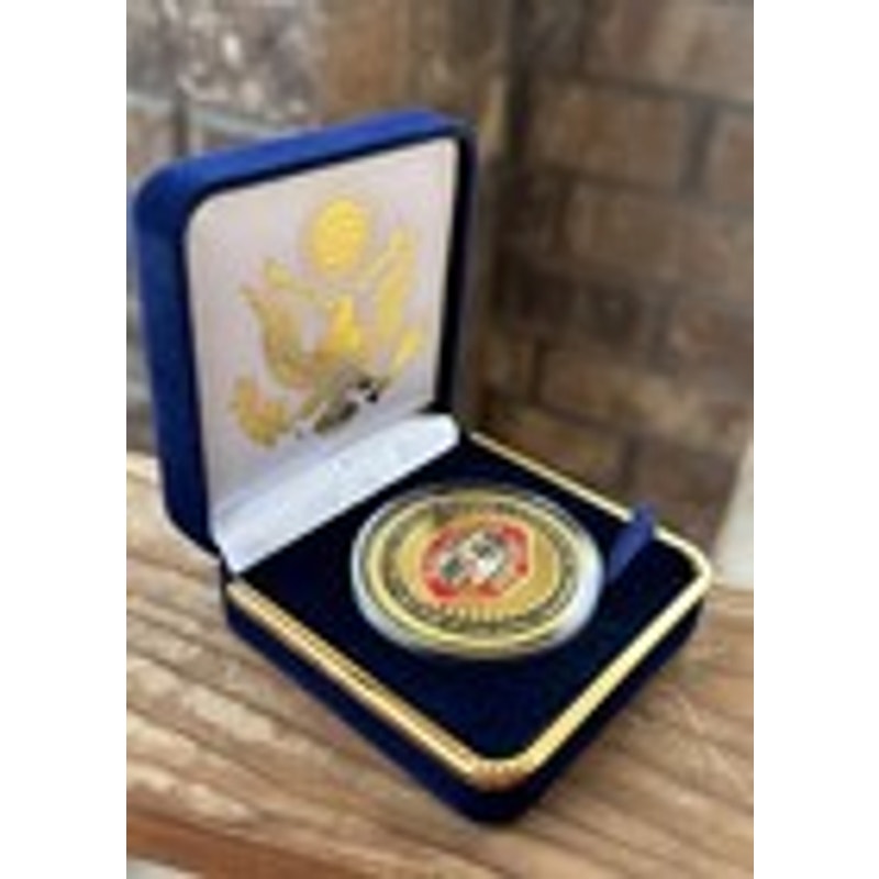 Department of Energy (DOE) Challenge Coin With Blue Velvet Case. Fast Shipping!