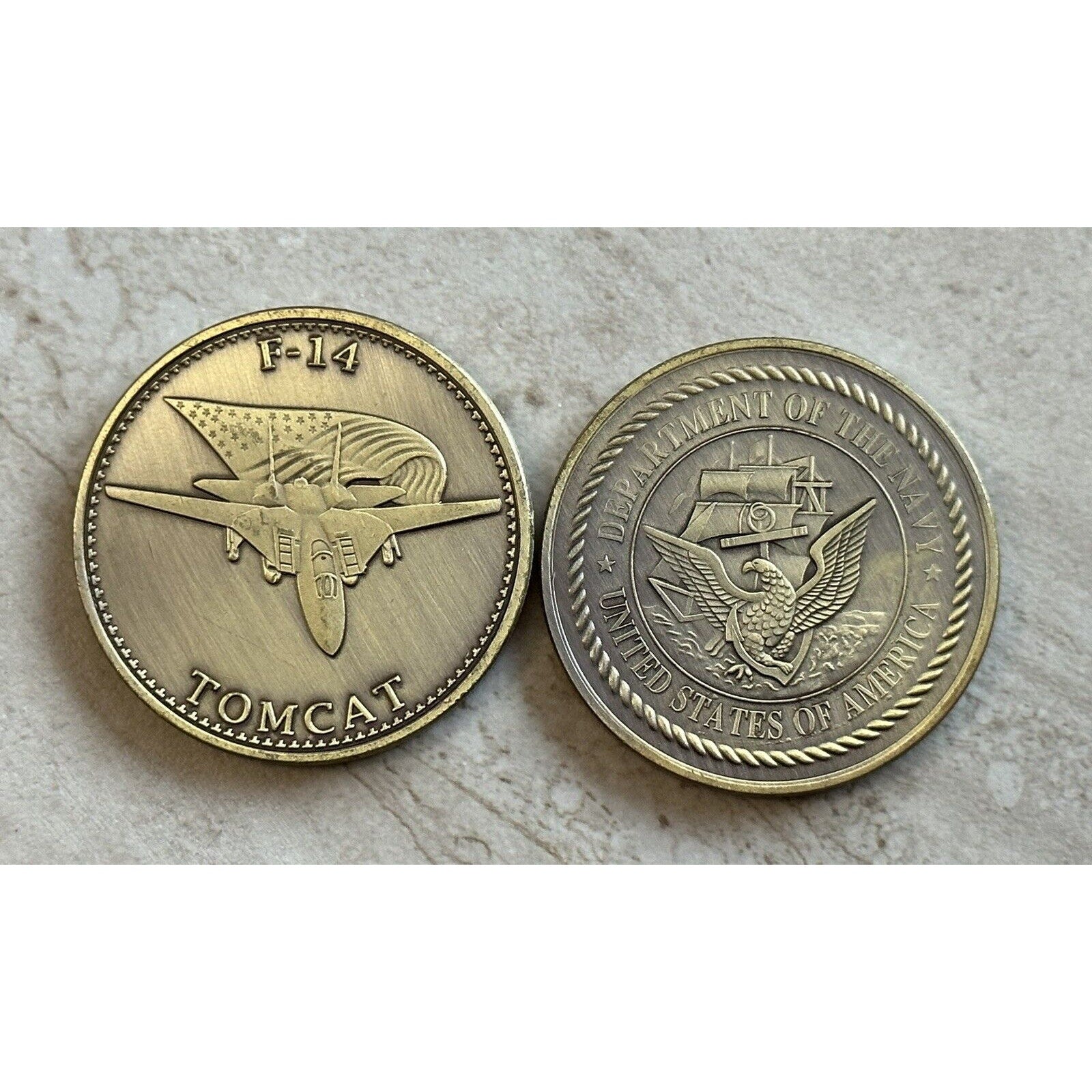 U S NAVY F-14 TOMCAT Challenge Coin USN