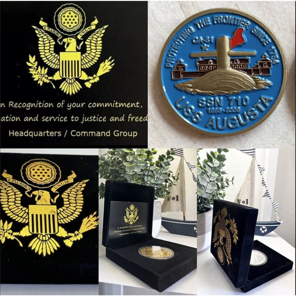 USS Augusta SSN 710 Submarine Challenge Coin USN